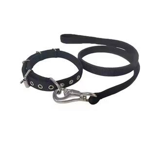 Fabrika toptan kalın naylon köpek tasması ve kemer seti taktik köpek yaka ve kemer seti - Product Image 4