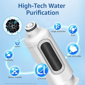 DA97-17376B filtro acqua frigorifero Samsung compatibile HAF-QIN/EXP RF28T5001SR frigoriferi di filtrazione blocco di carbonio per la pulizia - Product Image 4