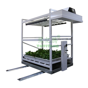 <strong>Greenhouse</strong> Agricultural Ebb Flow Vertical Hydroponic <strong>Racking</strong> for Farming with LED Light - Product Image 3