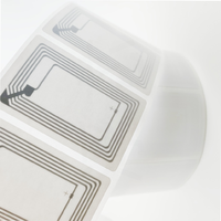 Impression personnalisée papier couché sensible de grande taille 40*25MM NFC 213 puce RFID autocollant