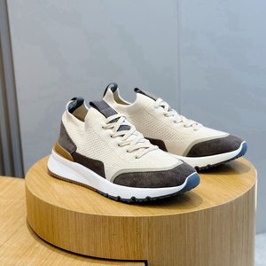 Chaussures de marche confortables pour hommes, authentiques et originales d'Italie, en maille respirante, avec doublure en cuir véritable et empiècements en daim, idéales pour les affaires. - Product Image 5