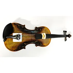 Fabbrica Advanced Oil vernice violino fatto a mano modello personalizzabile antico 4/4 violino intagliato violino