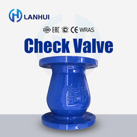 Clapet anti-retour manuel à fermeture lente et silencieuse en fonte ductile PN16 DN50-DN400 pour système d'alimentation en eau des immeubles de grande hauteur