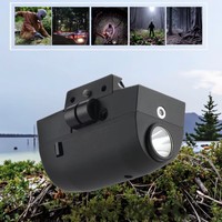Linterna láser roja táctica LED de 1000 lúmenes con IP65 impermeable 400-500M distancia de haz USB tipo C recargable