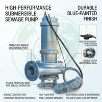 Pompe submersible automatique de qualité industrielle pour le drainage des boues dans l'exploitation minière