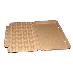 Plateau à œufs de caille en pâte naturelle, 40 trous, carton, vert, protection de l'environnement, respectueux de l'environnement originale, protection de la terre - Product Image 2