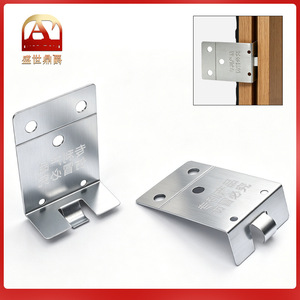 Wooden Door Installation Fixing Plate Cold Rolled Steel Bracket Die Casting <b>Brushed</b> Surface For Door <b>Window</b> Reinforcement - Product Image 5
