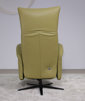Fauteuil inclinable électrique pivotant individuel en cuir de qualité supérieure, confortable et robuste, pour salon, hôtel, villa, appartement