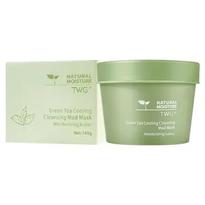 TWG Green tea Clay Acne Care Deep Cleansing Face Mud Pore Shrinking Face Clay Mask & Blackhead Remover Face Mask