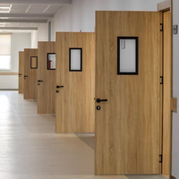 Portes intérieures doubles de style américain pour écoles, portes en bois pour écoles, nouveaux modèles de portes de sécurité pour salles de classe