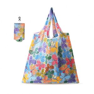 Custom Promotion Gift <b>Bags</b> Reusable Folding Leopard <b>Medium</b> <b>Size</b> Shopping <b>Bag</b> Polyester Eco Waterproof Grocery Compact - Product Image 4