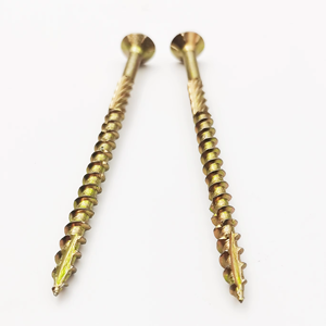 Directo de fábrica Todos los tamaños de <span class=keywords><strong>cabeza</strong></span> plana CSK Trox Drive <span class=keywords><strong>Tornillo</strong></span> de madera de media rosca Tornillos multiusos de zinc amarillo - Product Image 6