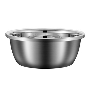 Bol à soupe en acier inoxydable, base épaisse, compatible avec les casseroles, usage polyvalent en cuisine - Product Image 3