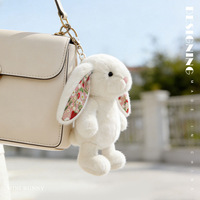 Peluche Lapin de Pâques Mignon le Plus Vendu, Jouet en Peluche Lapin aux Longues Oreilles Rembourré de Coton PP, Emballé Sous Vide, Unisexe pour la Vente en Gros