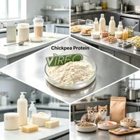 Isolat de protéines de pois chiches 80% - Extrait de pois chiches frais - Additifs alimentaires protéinés - Protéines de pois chiches