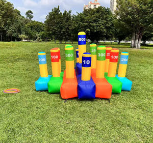 <span class=keywords><strong>Jeu</strong></span> commercial intérieur et extérieur Oxford <span class=keywords><strong>Hula</strong></span> <span class=keywords><strong>Hoop</strong></span> Toss Game Anneau gonflable Carnaval pour 2 compétitions de jeux d'équipe - Product Image 2