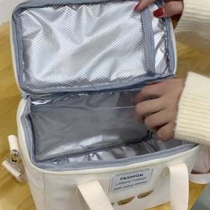 Nouvelle sacoche isotherme tendance en toile pour pique-nique, glacière, sac à déjeuner épaissi pour transporter le riz, sortie, camping - Product Image 3