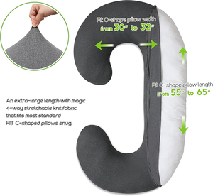 <span class=keywords><strong>Almohada</strong></span> ergonómica de maternidad cómoda de algodón para dormir de lado, <span class=keywords><strong>almohada</strong></span> de pierna de cuerpo largo para embarazo en forma de C - Product Image 4