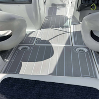 Tapis de pont en mousse EVA imitation teck pour plateforme de bain et cockpit de bateau Yamaha SX 190 (2012-2018), style SeaDek MarineMat, auto-adhésif