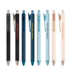 Wholesale <b>Cheap</b> 0.5 MM Smooth Writing Solid Colour Gel Pen Multi-Colour Plastic Ballpoint Pens with Custom Logo for Students - Product Image 3