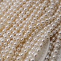 Perles de riz naturelles courtes en eau douce, perles en vrac de 4,5-6 mm pour la création de bracelets, colliers et bijoux faits main DIY