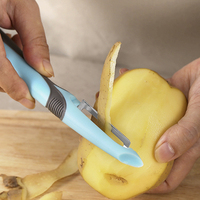 4 Stuks Plantaardige Aardappelschillers Set, Y Dunschiller Keuken Voor Appelfruit Wortel Courgette Komkommer Aardappelen Goede Grip Vegetarische Dunschiller