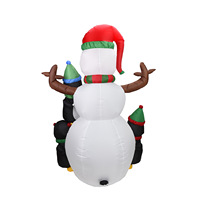 Décoration de jardin pour les fêtes, décoration de maison, gonflable de Noël de 1,5 m, Père Noël gonflable
