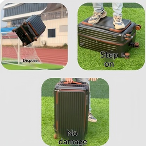 Nouvelle valise extensible à ouverture latérale avec serrure à combinaison TSA, valise de voyage en polycarbonate, valise cabine 20 pouces - Product Image 5