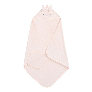 Offre Spéciale dessin animé animal capuche bébé <span class=keywords><strong>gant</strong></span> de <span class=keywords><strong>toilette</strong></span> ensembles 100% coton enfants serviette de bain - Product Image 2
