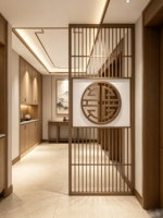 Paravent d'intérieur en métal style Art Déco avec découpe laser, cloison étanche pour salon, entrée, appartement, hôtel
