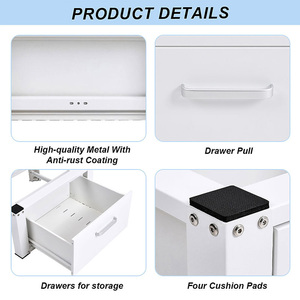 Gabinete de Almacenamiento Metálico Directo de Fábrica, Precio Económico, Base de Pedestal para Lavadora de Acero <span class=keywords><strong>con</strong></span> Cajones para Hogar, Hotel, Apartamento, Lavandería - Product Image 4
