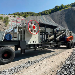 Kombinierter mobiler Steinbrecher mit Backenbrecher und Prallbrecher für den Bergbau von Erzen - Product Image 1