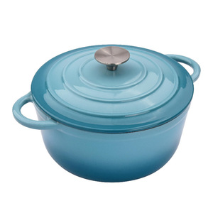 Olla de Hierro Fundido para Sopa, Juego de Ollas con Revestimiento de Esmalte, Mango Antiadherente, Apta para Gas e Inducción, Apta para Lavavajillas y Horno, Utensilios de Cocina Holandeses - Product Image 2