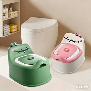 Inodoro Infantil con Diseño de Dinosaurio, Asiento de Inodoro Infantil Simple, Orinal para Bebés - Product Image 3
