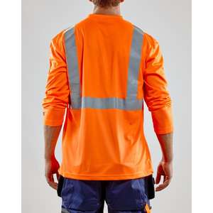 BLAKLADER - 338310115300XXXL <b>Hi</b>-<b>Vis</b> UV long sleeved T-shirt <b>Orange</b> - EAN 7330509380048 <b>HI</b>-<b>VIS</b> WORKWEAR - Product Image 4