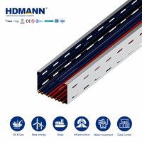 Hdmann Certifié CSA, chemin de câbles perforé en alliage d'aluminium robuste de 600 mm pour la distribution d'énergie des terminaux aéroportuaires
