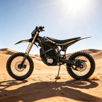 Vélo électrique tout-terrain Surron Ultra Bee 2026, développé pour les courses de cross, vitesse de croisière de 95 km/h, assemblé avec des modes de puissance flexibles