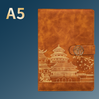 Lot de carnets de conférence A5 haut de gamme, 100 feuilles, couverture en cuir, reliure rigide, pour bureau professionnel, avec stylo et coffret cadeau