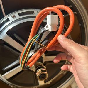 Kit moteur de moyeu pour vélo, 17 pouces, 72V, 1500W, sans balais, à aimant permanent, pour roue arrière de scooter électrique, avec <span class=keywords><strong>frein</strong></span> à tambour, étanche IP65 - Product Image 5