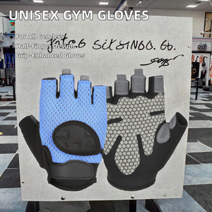 Gants de sport unisexes mi-doigts antidérapants en microfibre pour la musculation, l'entraînement physique, le cyclisme - Conception de haute qualité à enfiler - Product Image 2