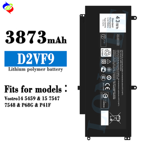 แบตเตอรี่แล็ปท็อป D2VF9 43WH 3873มิลลิแอมป์ต่อชั่วโมงสำหรับ Dell Vostro14 5459 P68G 15 7547 7548 P41F แบตเตอรี่แล็ปท็อป - Product Image 2
