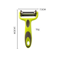 RVS Multifunctionele Draaibare Fruit- en Groenteschiller/Snijder 3-in-1 Duurzame Fruit- en Wortelschiller/Aardappelschiller