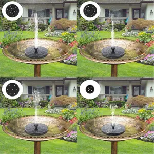 Outdoor Garden Pond Decoration submarined pump 1.5 W Solar Powered Floating water Fountain for pool bird bath landscape