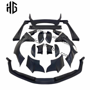 Kit de carrocería de coche, piezas de bengalas de guardabarros para <span class=keywords><strong>Toyota</strong></span> <span class=keywords><strong>Supra</strong></span> Rocket Bunny, difusor de alerón delantero, labios, Kit de carrocería ancha - Product Image 6