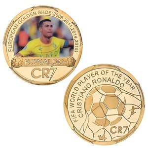 Moneta Numismatica Rotonda da 4 cm <span class=keywords><strong>Serie</strong></span> Sportiva (Calcio, Basket) in Smalto Oro e Argento, 800 Tipi, Confezione in Guscio <span class=keywords><strong>di</strong></span> Plastica, OEM Disponibile - Product Image 2