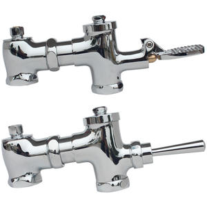 Vanne de chasse horizontale à commande manuelle pour toilettes à la turque, option de commande au pied disponible, dispositif de chasse d'eau - Product Image 5