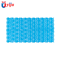 Tapis de bain antidérapant YIJU OEM en PVC solide et mignon avec ventouses pour salle de bain, baignoire, piscine, tout-petits et enfants