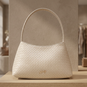 Naura Modern Women's Waterproof Shoulder Handbag with Zipper Closure and Woven Design for Daily Use - Product Image 3