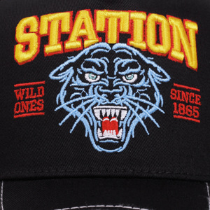 <span class=keywords><strong>Casquette</strong></span> de baseball 5 panneaux unisexe avec broderie tête d'aigle et de tigre, ajustable, en tissu mesh, pour printemps/été, style décontracté et tendance, type <span class=keywords><strong>trucker</strong></span> - Product Image 3