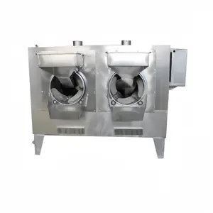 high efficient automatic chilli bean macadamia nut cashew roasting machine